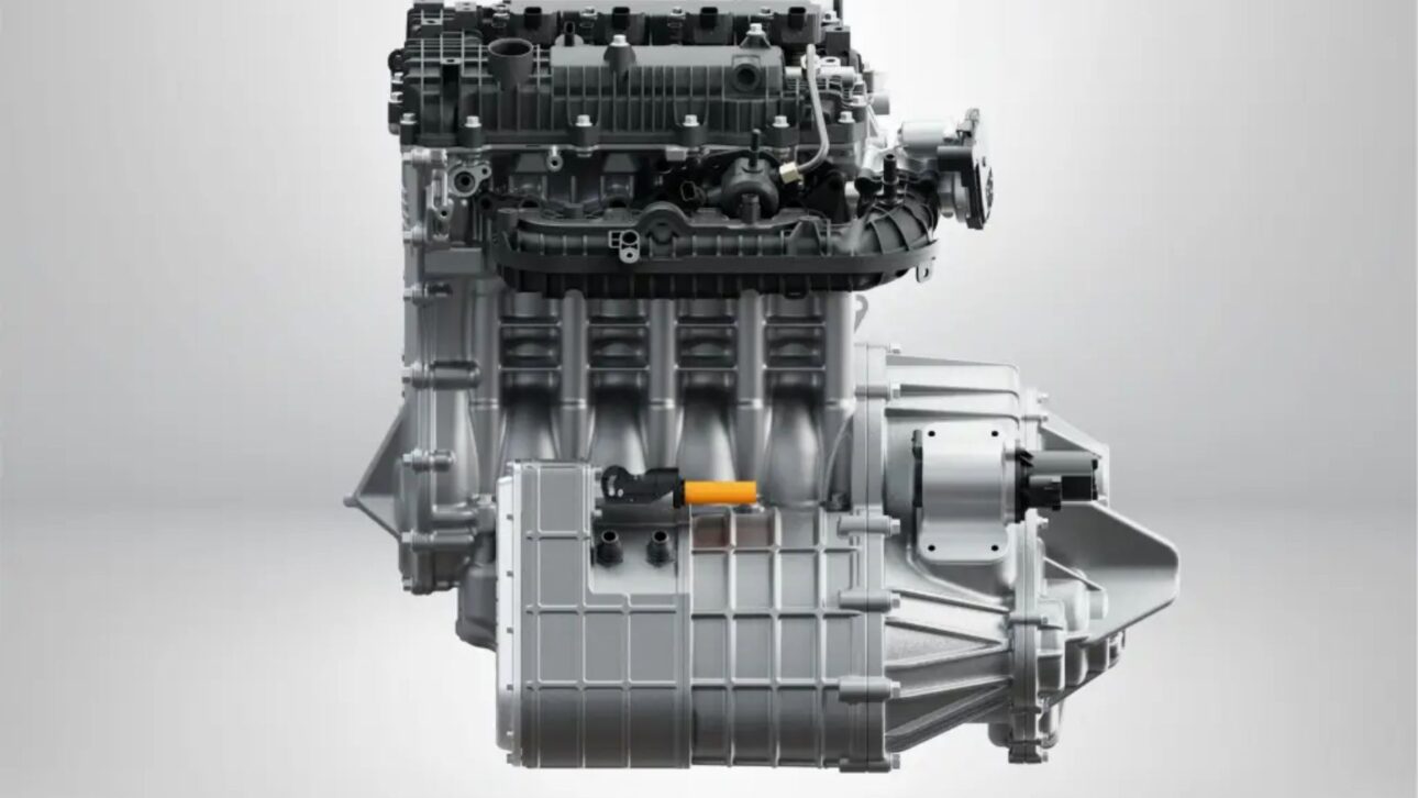 Nuevo motor híbrido de Horse integra 1.5 flex, caja y eléctrico en 65 cm, viabilizando uso de etanol en coches eléctricos.