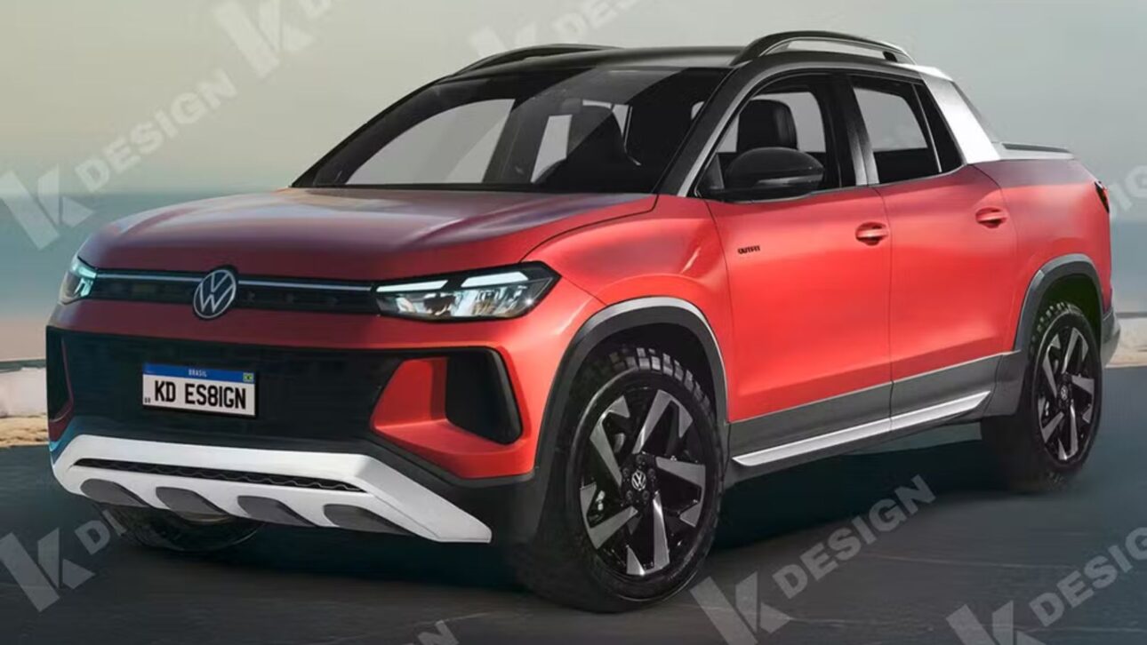 Volkswagen prepara la Udara, pickup intermedia que reemplazará a la Saveiro en 2026, con motor híbrido y tamaño de Montana.