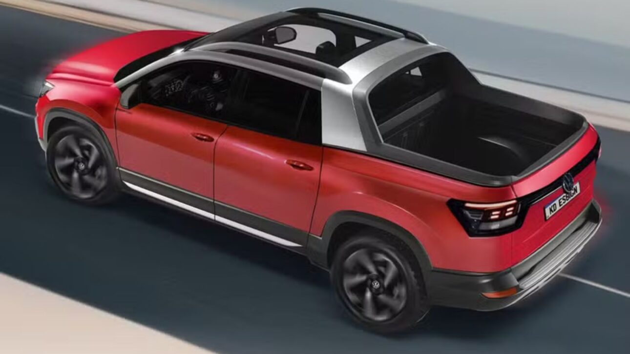 Volkswagen prepara la Udara, pickup intermedia que reemplazará a la Saveiro en 2026, con motor híbrido y tamaño de Montana.