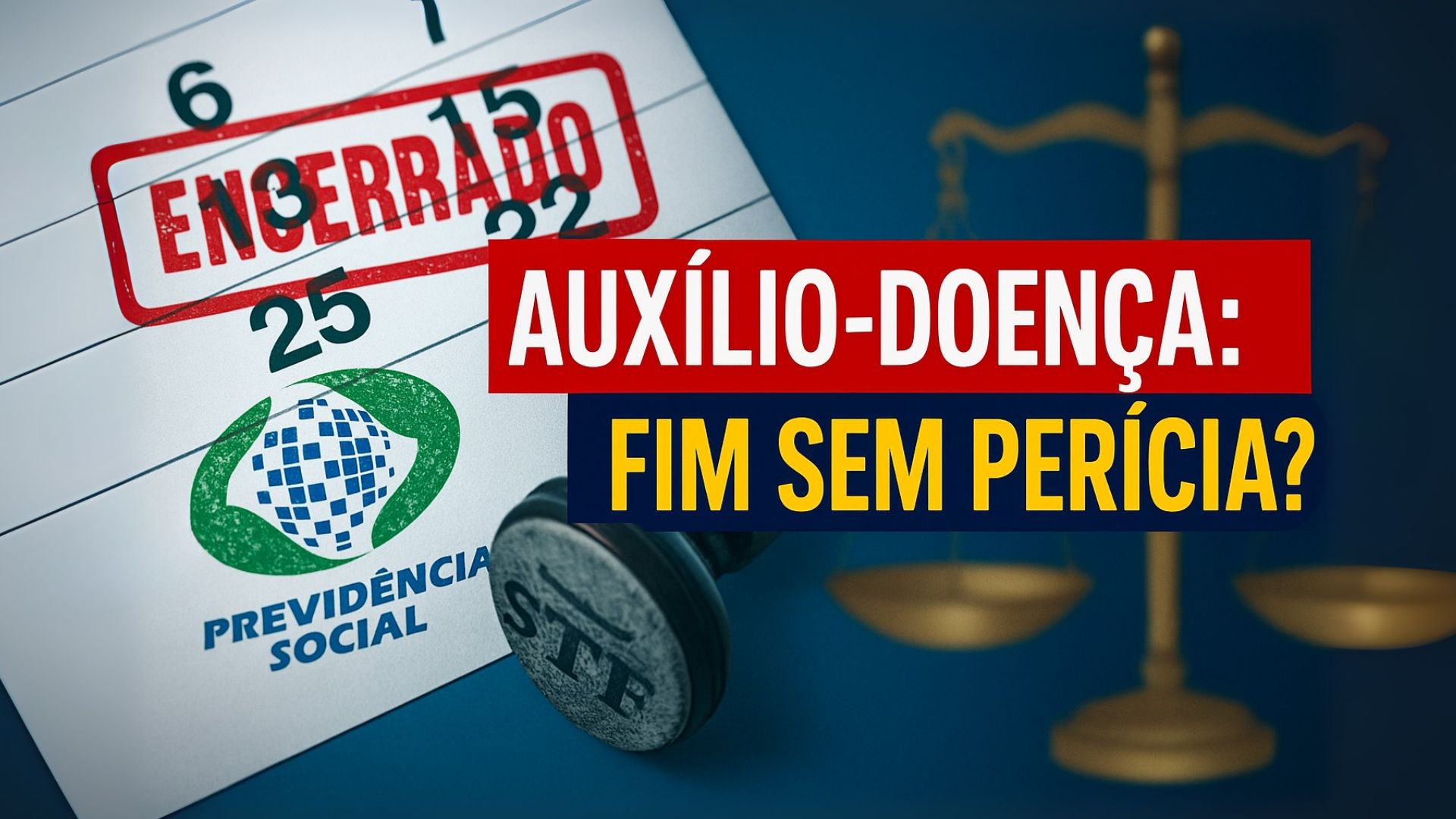 STF confirma que o INSS pode encerrar o auxílio-doença automaticamente em até 120 dias sem nova perícia. Regra vale em todo o Brasil.