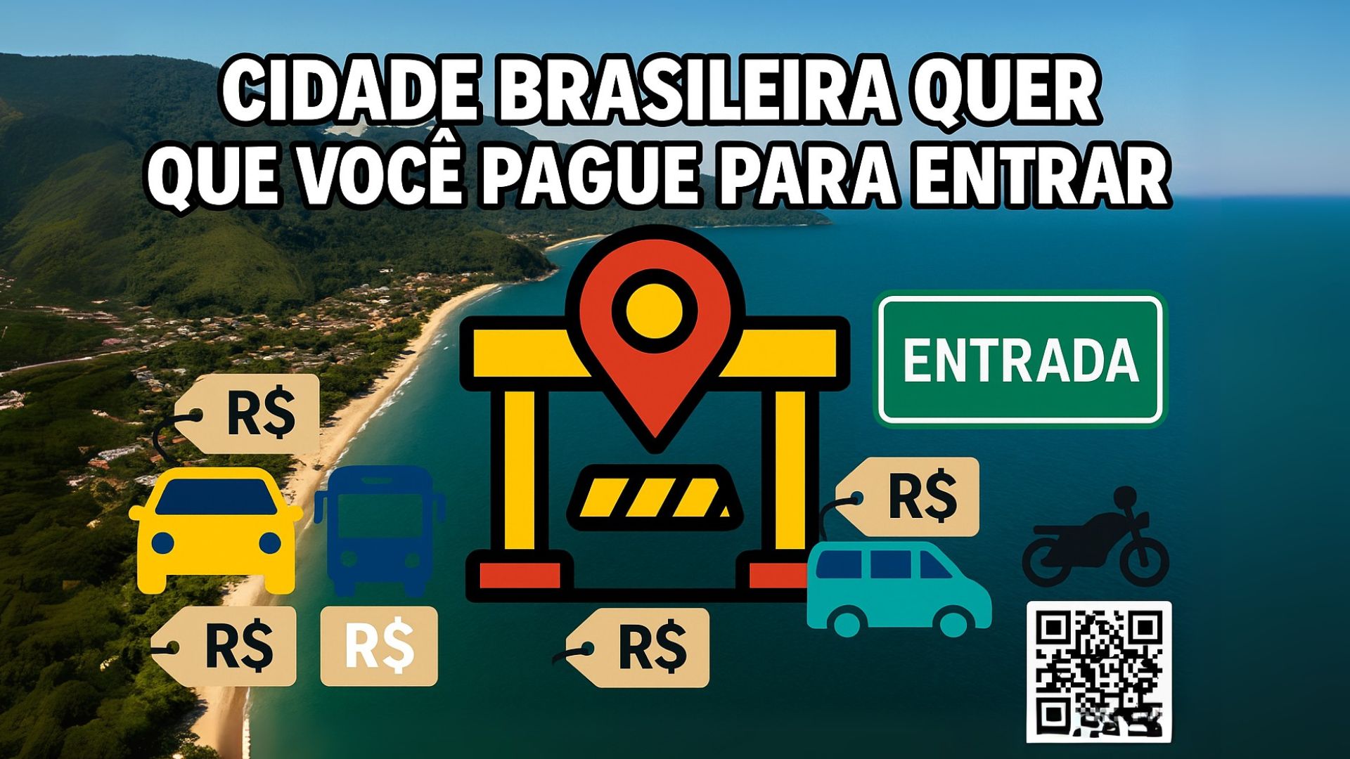São Sebastião propõe taxa de preservação ambiental para veículos de turistas, com cobrança diária de até R$ 143 e isenções específicas.