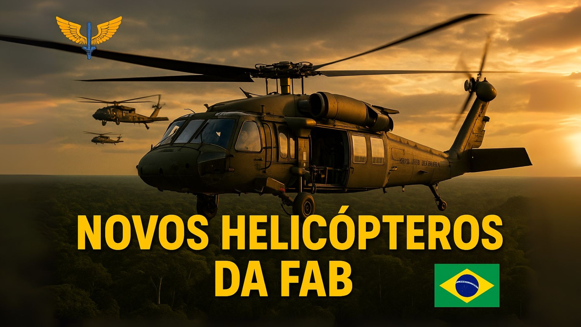 FAB investe R$ 1,2 bilhão em 11 helicópteros Black Hawk UH-60L usados dos EUA para reforçar missões de busca, salvamento e apoio humanitário.