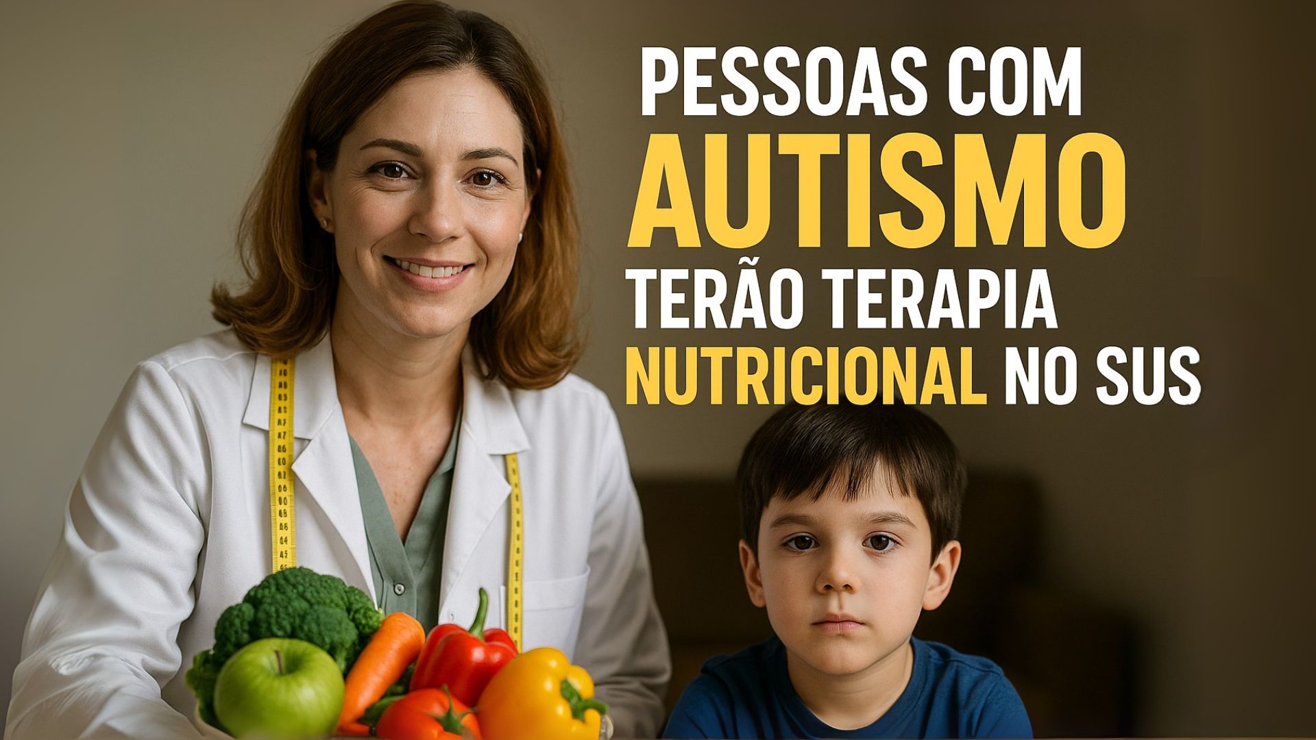 Nova lei assegura terapia nutricional no SUS para pessoas com autismo, com protocolos técnicos e profissional habilitado.