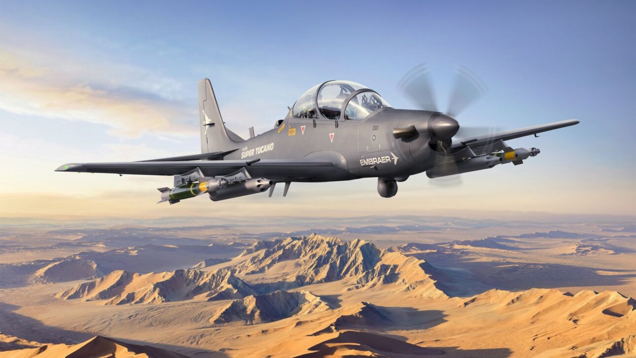 Embraer Vende Super Tucano A-29 A La SNC En EUA, Producido En Florida, Con Sensores Avanzados Y Enfoque En Entrenamiento De Pilotos.