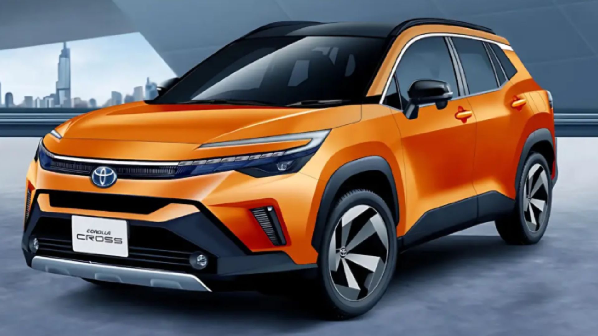 Novo Toyota Corolla Cross 2027 deve ganhar versão GR com tração integral, até 223 cv, design “hammerhead” e opção híbrida plug-in.