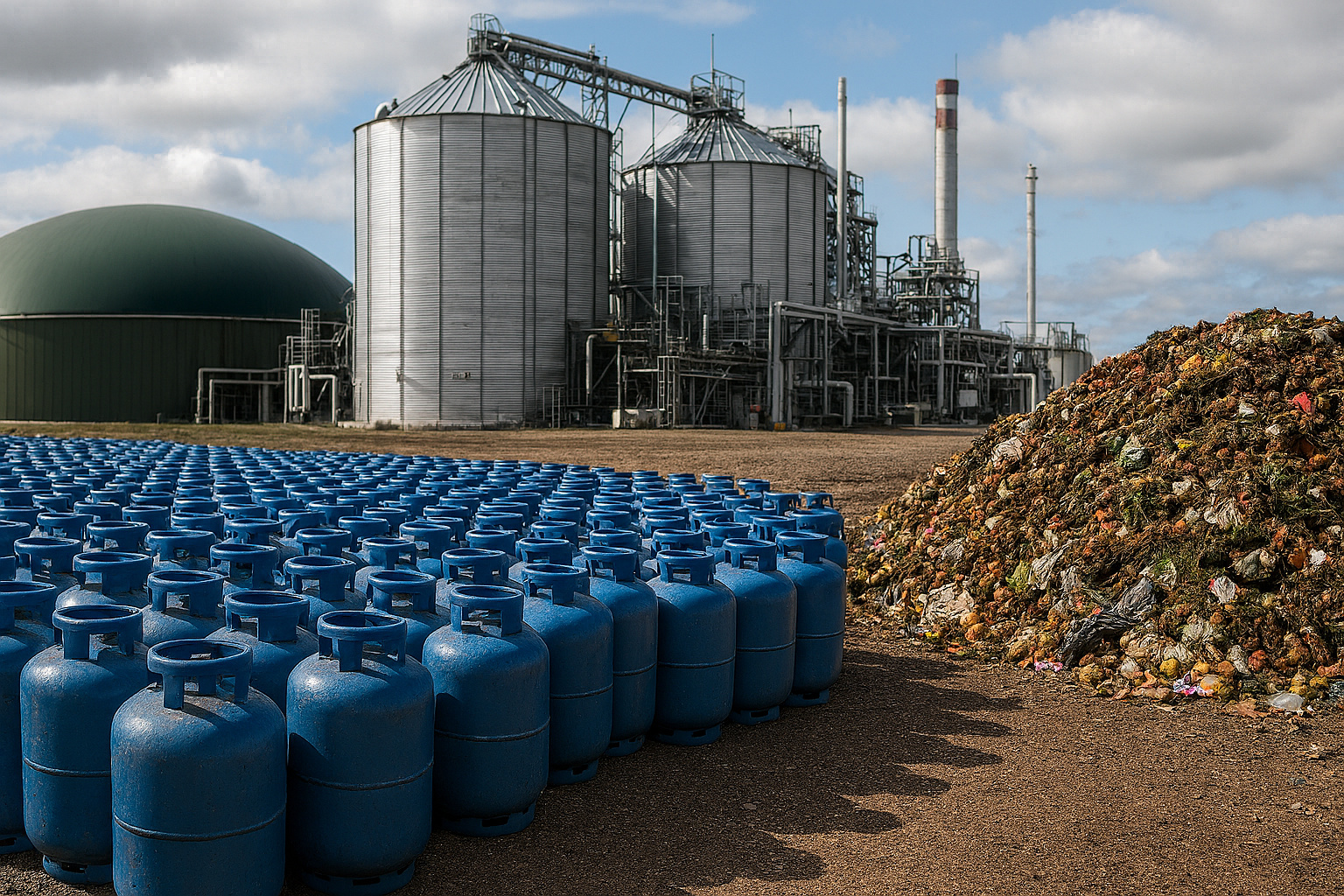 Investimento de R$ 150 milhões inaugura usina no RS capaz de gerar gás para 12,5 mil botijões por dia a partir de lixo