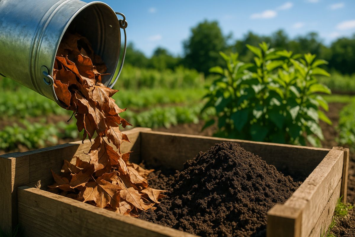 Horta da JapoNeuza ensina a transformar folhas secas em composto orgânico em casa, reduzindo desperdício e melhorando o cultivo de forma simples.