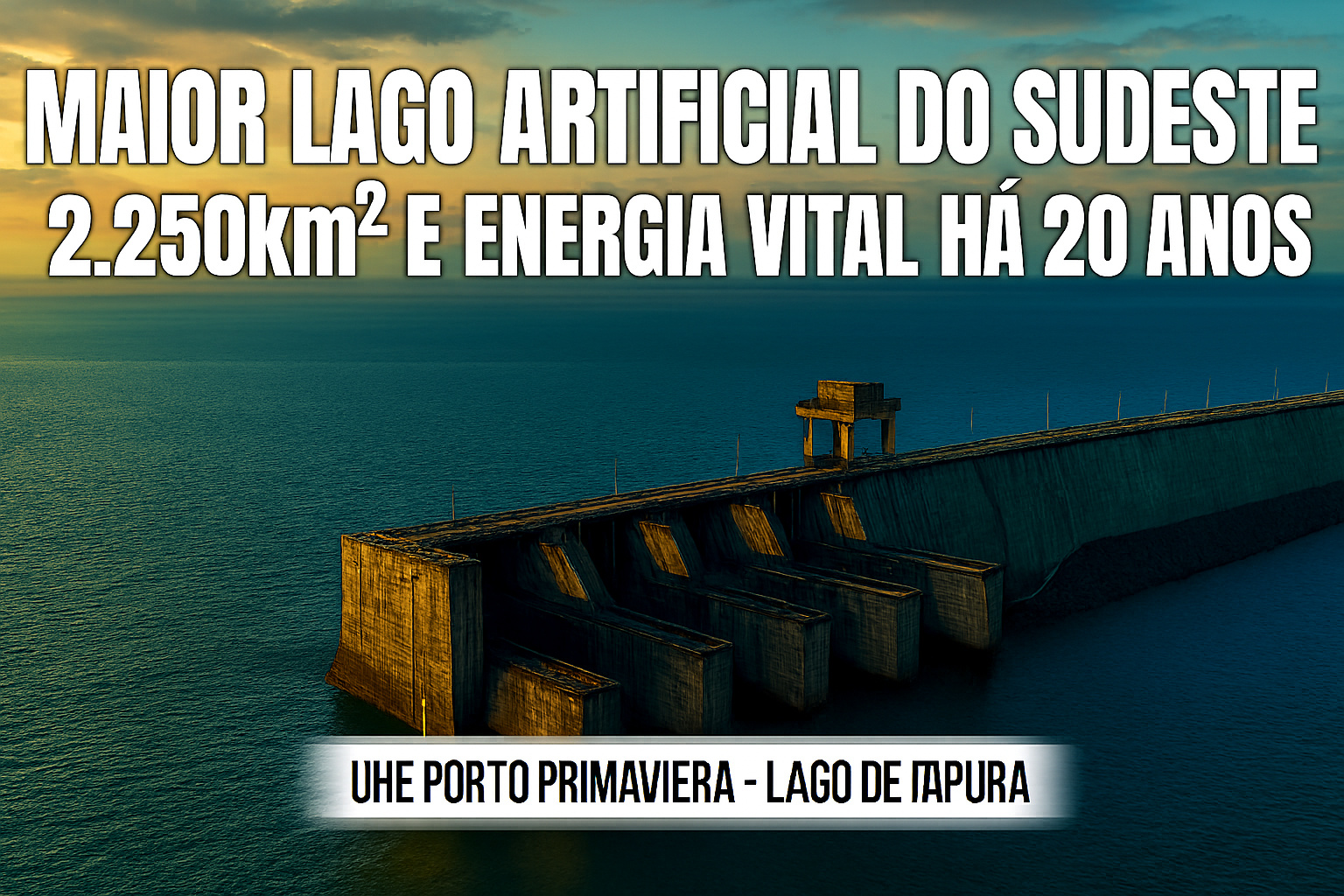 Maior lago artificial em área do Sudeste brasileiro tem 2.250 km², potência de 1.540 MW e segue fundamental mais de 20 anos após entrar em operação