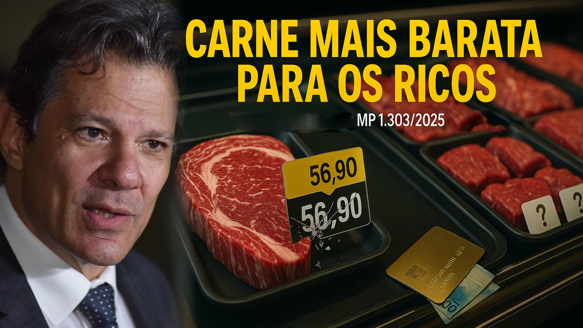 Ministro da Fazenda diz que carne ficará mais barata para e ricos e explica, governo pretende arrecadar R$ 20,9 bilhões ao elevar tributos na MP 1.303 2025