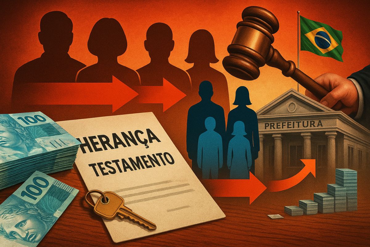 Segundo a advogada Cíntia Brunelli, o Código Civil estabelece uma ordem rígida de sucessão que vai dos pais ao cônjuge, depois irmãos e sobrinhos, podendo chegar até o município após 5 anos.