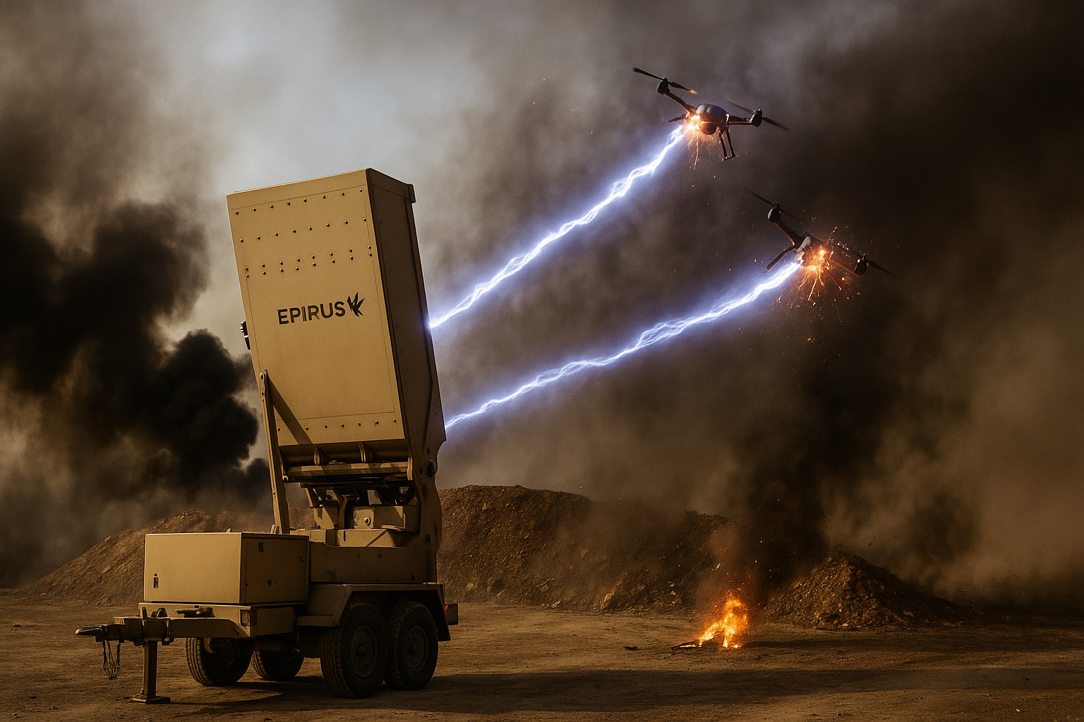 Nova arma eletromagnética testada nos EUA consegue derrubar 49 drones em apenas segundos — sistema Leonidas elimina alvos sem disparar um único projétil