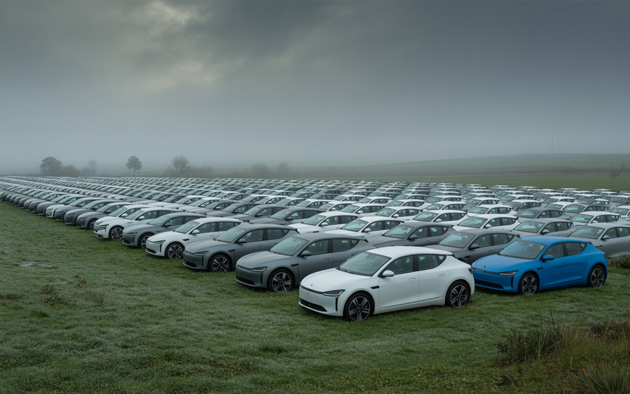 O 'cemitério de carros elétricos' da Alemanha que superou os números da China e já acumula mais de 100 mil veículos abandonados!