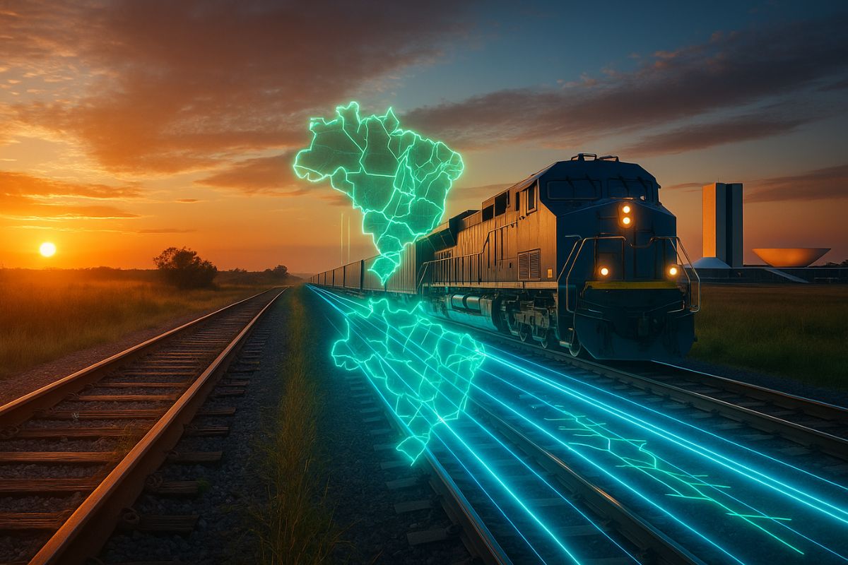 O plano das ferrovias inteligentes no Brasil quer recuperar 10 mil km de trilhos ociosos com modelo híbrido de concessão, tendo a Fiol 2 e a Ferrogrão como projetos estratégicos em leilões previstos para 2026.