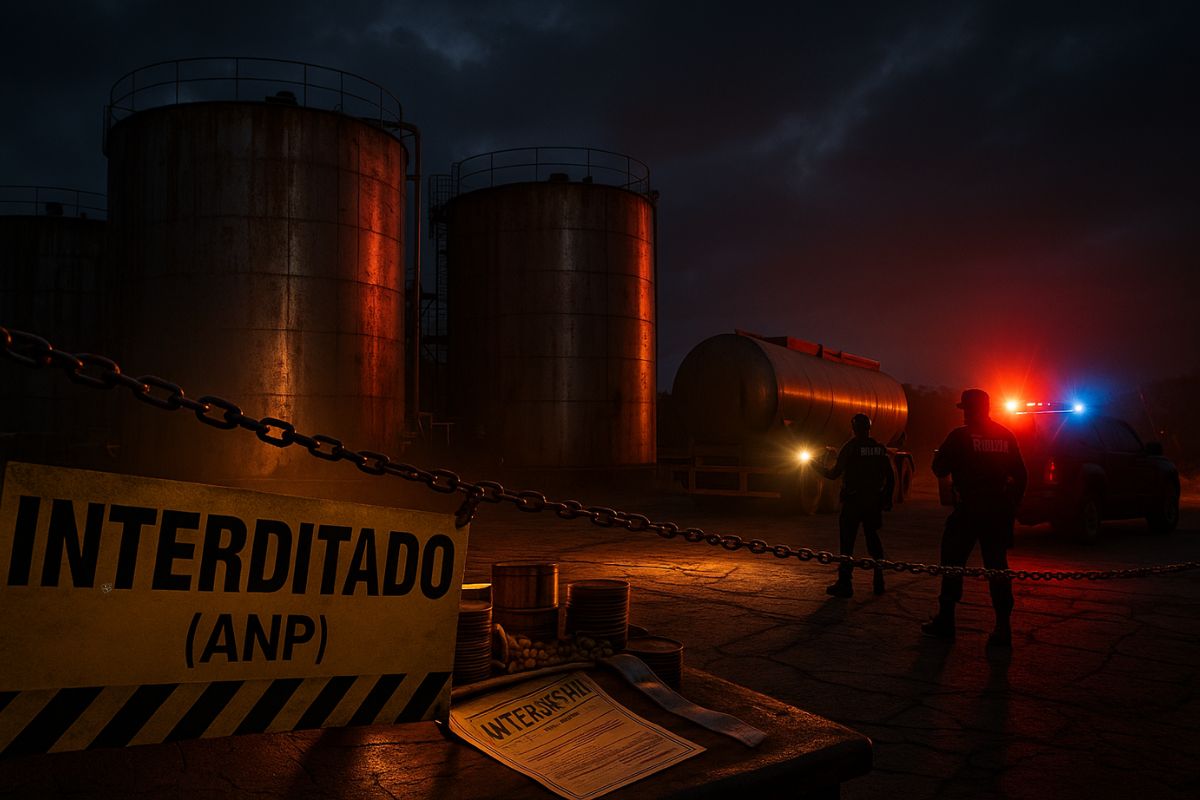 Operação Carbono Oculto fecha base de combustíveis fantasma em Iguatemi (MS). ANP confirma interdição, G1 revela fraude de distribuidoras e PCC é investigado no esquema.