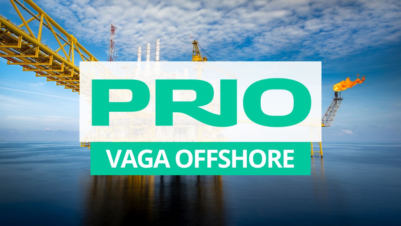 PRIO abre vaga de emprego offshore para engenheiro de qualidade no Rio de Janeiro, com inscrições até 17 de outubro de 2025.