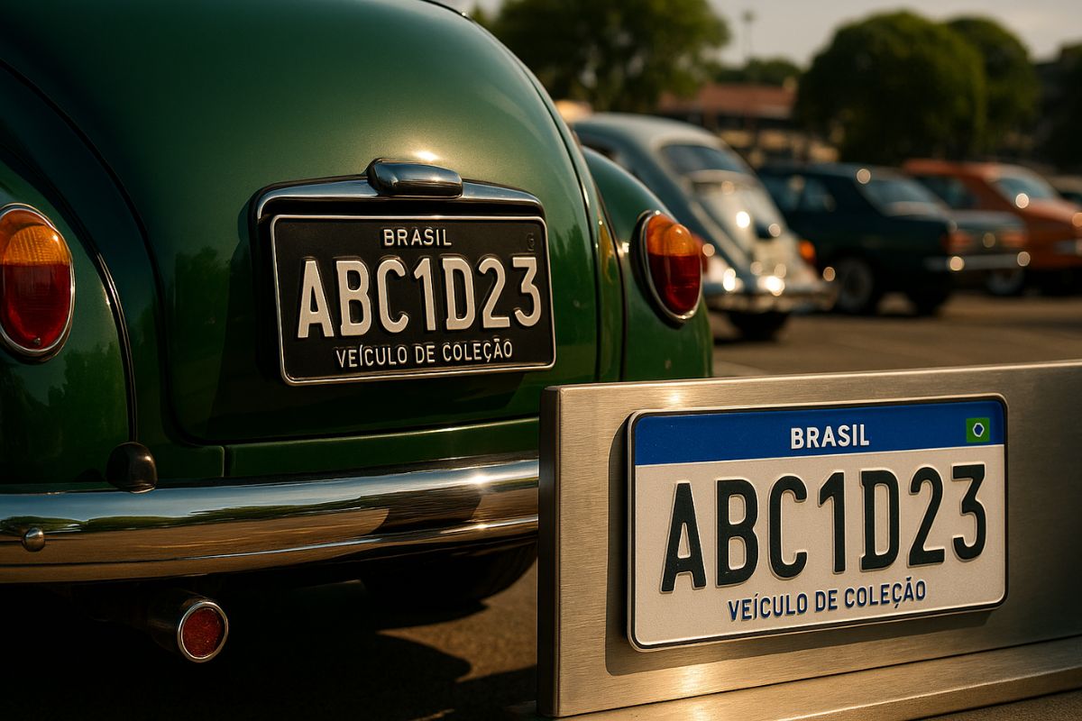 A placa preta, criada em 1997 para certificar veículos de coleção, perdeu o visual clássico com o padrão Mercosul. Benefícios legais foram mantidos, mas colecionadores protestam contra a perda de identidade histórica.