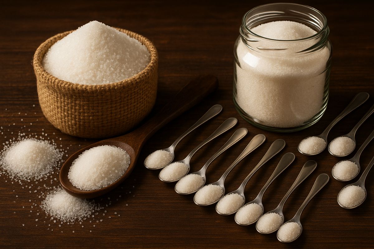 População consome 30 quilos de açúcar por ano; ideal seriam apenas cinco colheres diárias