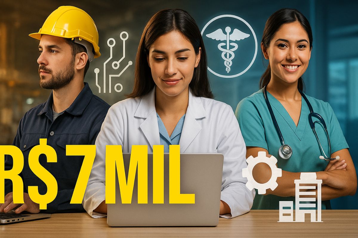 Com formação rápida, profissões técnicas em alta garantem emprego imediato e bons salários para jovens de 18 a 35 anos