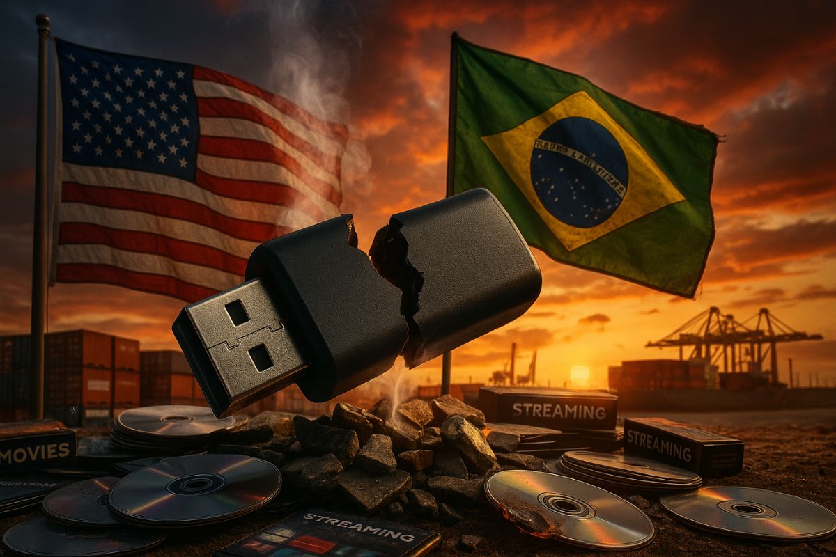 Relatório dos Estados Unidos classifica a pirataria no Brasil como a maior do mundo, citando Hollywood e fragilidade na propriedade intelectual. A denúncia da Seção 301 ameaça relações comerciais bilionárias entre Brasília e Washington.