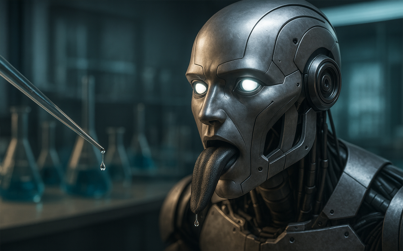 Robôs agora “sentem” sabores doce, salgado, azedo e amargo com precisão quase total ao serem língua de óxido de grafeno