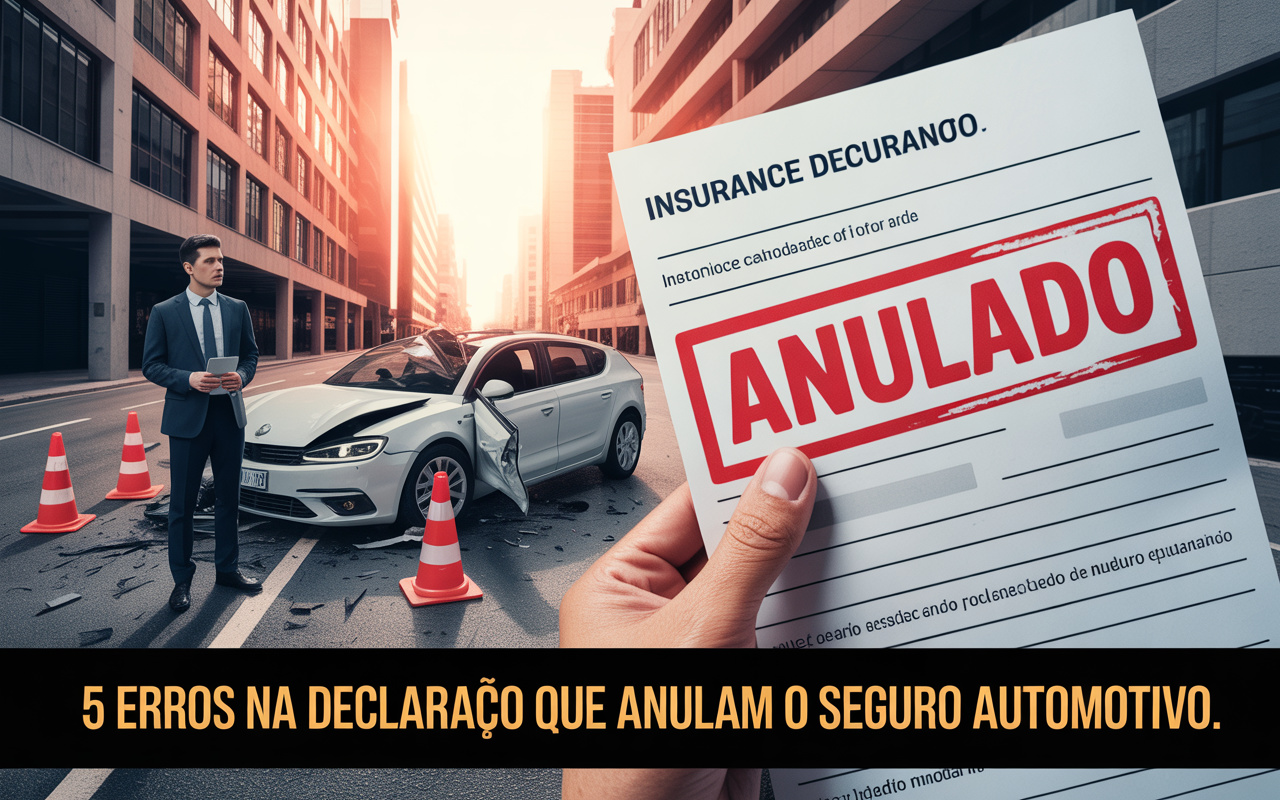 Seguro automotivo: 5 erros comuns na declaração que podem anular sua cobertura em caso de acidente