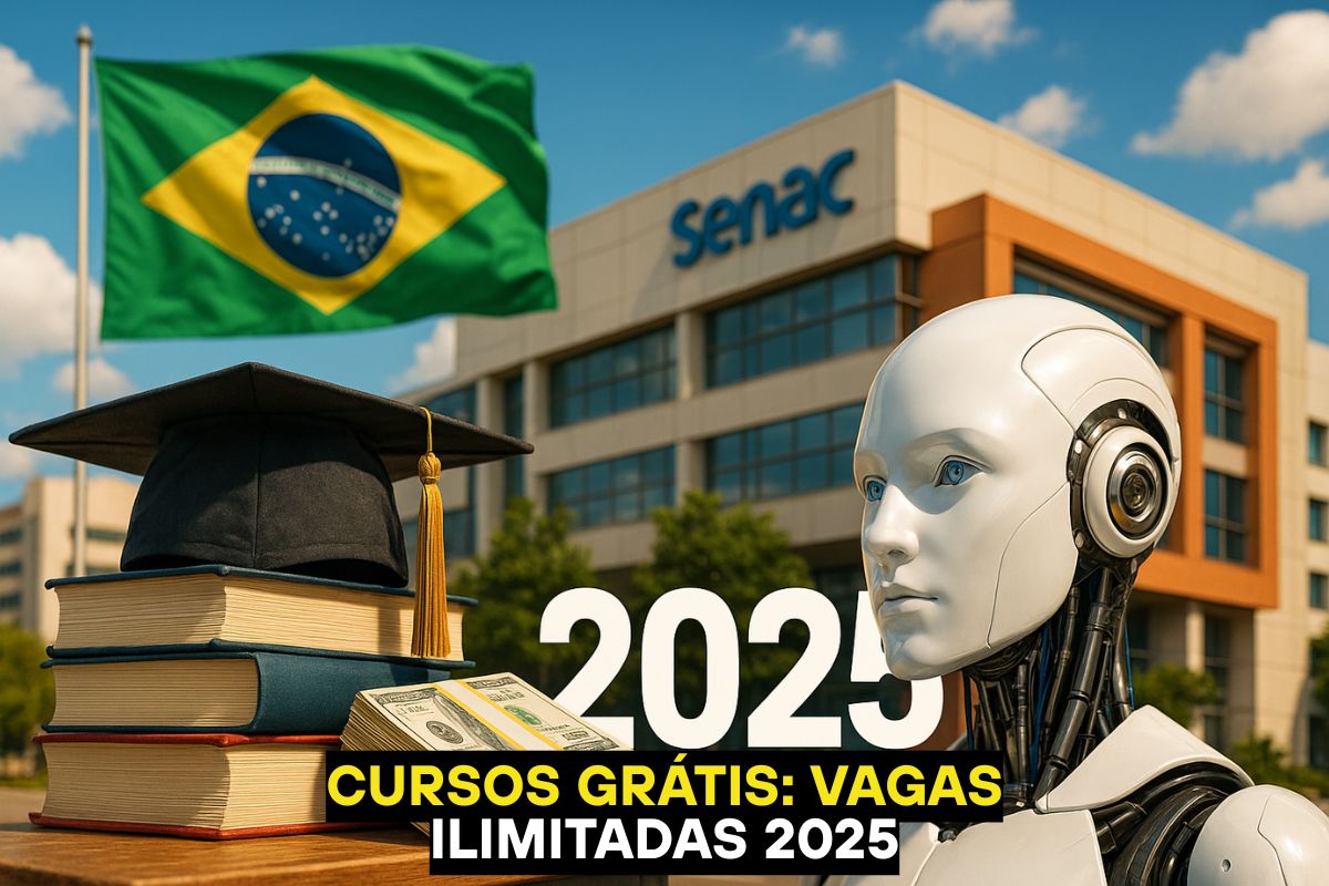 Senac-SP abre 44 mil bolsas de estudo com cursos gratuitos, de idiomas a inteligência artificial, reforçando gratuidade e acesso à educação.