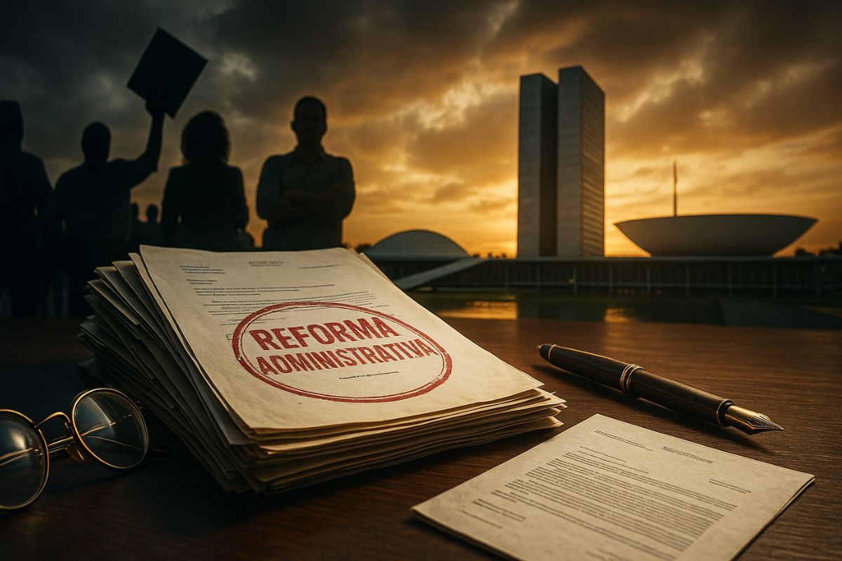 A reforma administrativa em debate no Brasil prevê cortes em salários iniciais, mudanças para servidores e flexibilização da estabilidade, dividindo opiniões entre modernização e precarização do serviço público.