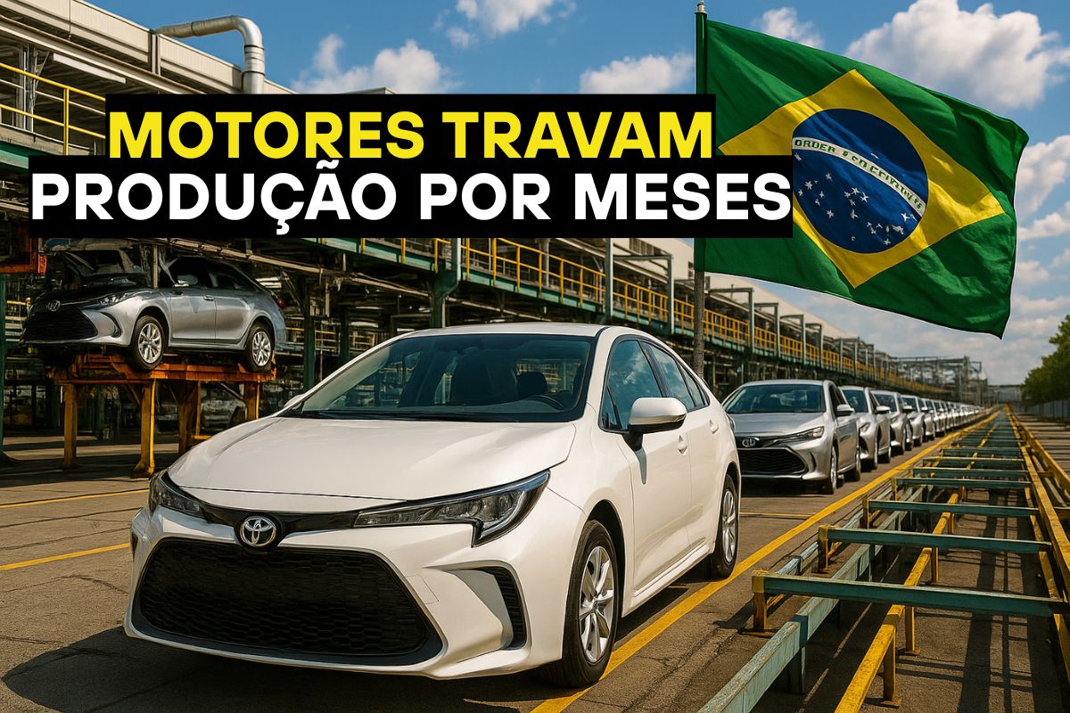 A Toyota paralisou fábricas em Sorocaba e Indaiatuba, afetando a produção de motores e buscando fornecedores externos para retomar operações no Brasil.