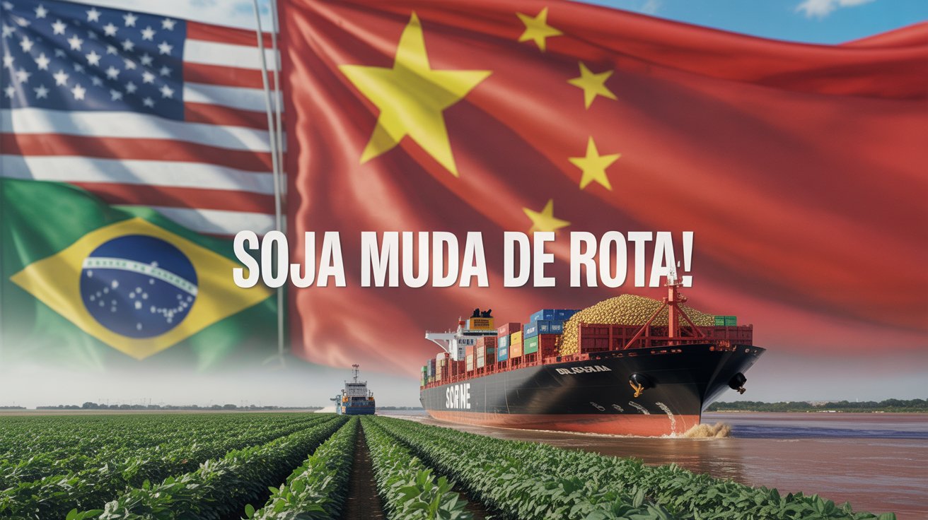 China compra soja da Argentina após suspensão do imposto de 26%, deixando Brasil e EUA em desvantagem no comércio global.