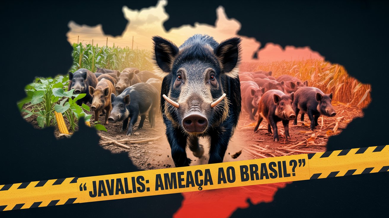 Brasil pode autorizar abate de 1 milhão de javalis em 2025 com caçadores credenciados e descentralização do controle da espécie.