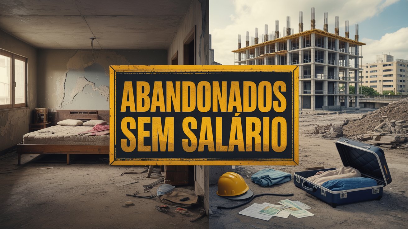 Trabalhadores nordestinos denunciam abandono em Franca (SP), sem salário e em alojamentos insalubres, após obra de hospital ser suspensa.