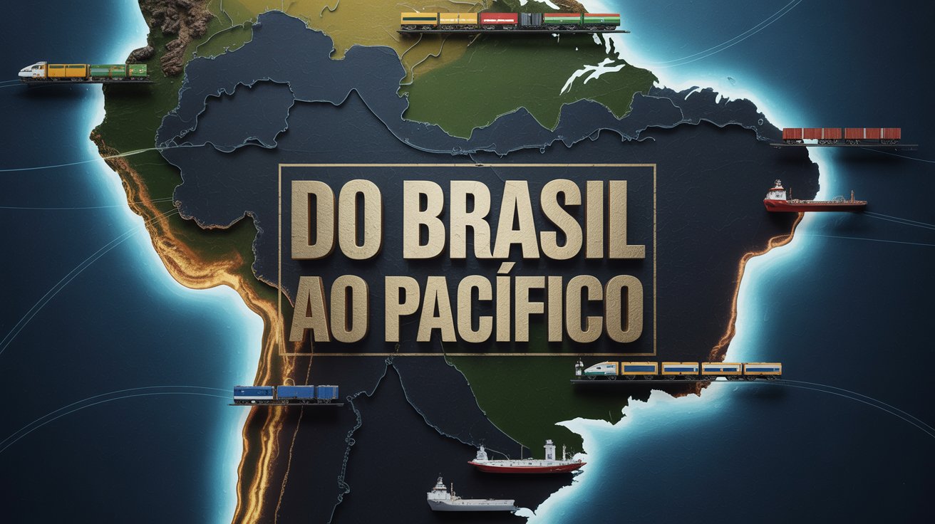 Brasil planeja megaforrovia de 3 mil km até o Pacífico em parceria com a China, parte de 155 projetos que somam US$ 384 bilhões.