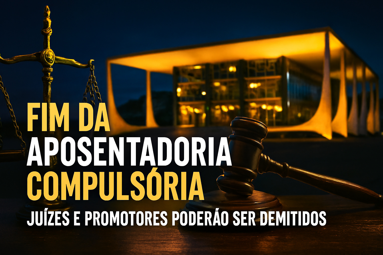 Fim da aposentadoria compulsória: juízes e promotores poderão ser demitidos sem salário; entenda o que muda com a reforma administrativa