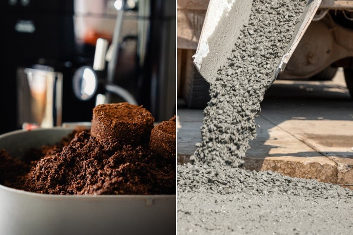Cientistas criam concreto 30% mais resistente com borra de café, solução sustentável que reduz emissões, aterros e consumo de areia
