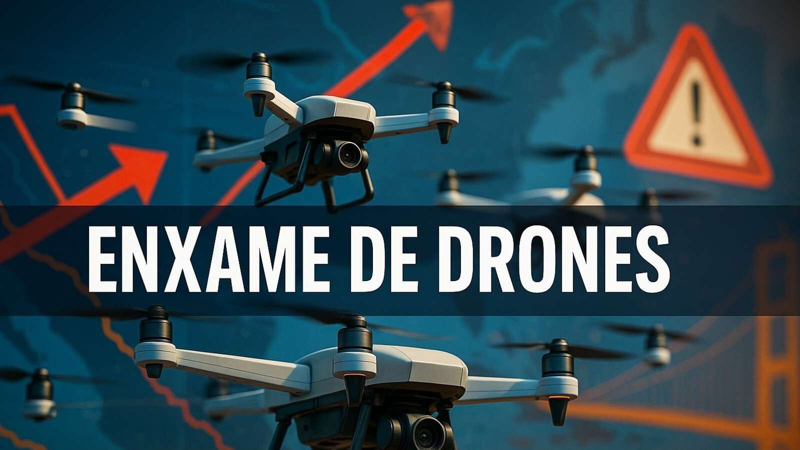 Enxames de drones: pesquisadores criam solução que permite drones se comunicarem em tempo real e evitarem colisões