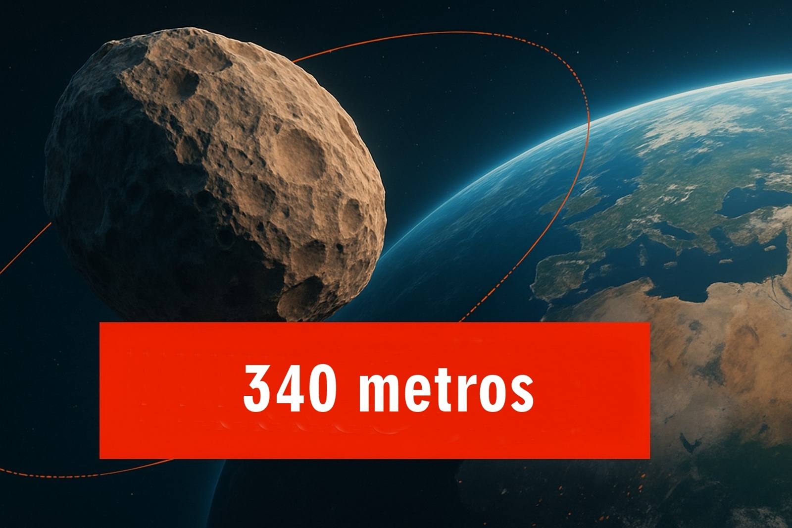 Asteroide Apophis de 340 metros passará em 2029 a 5,9 raios da Terra, será visto por 2 bilhões e estudado por missões espaciais.
