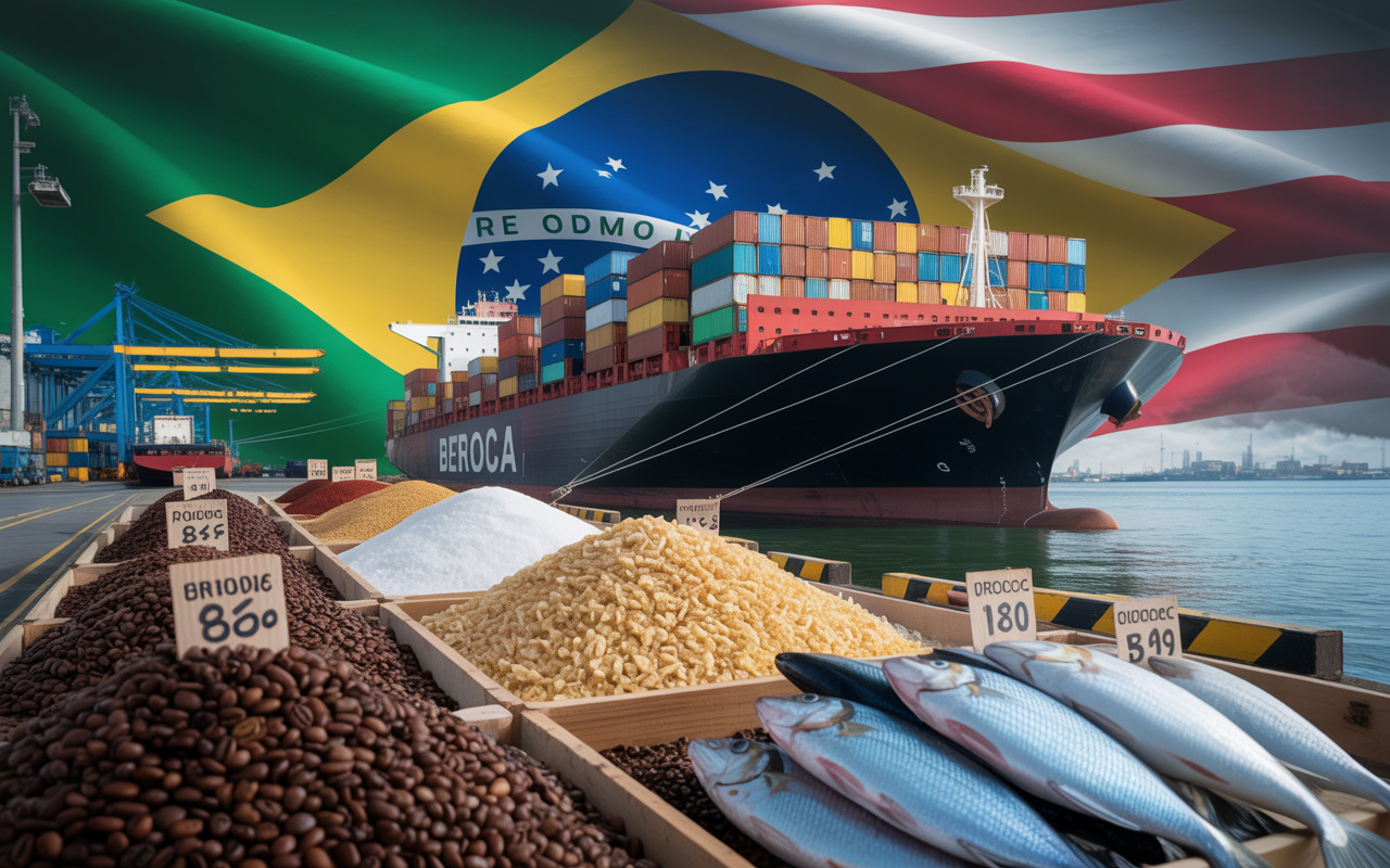 Tarifaço dos EUA transfere o preço para dentro do Brasil: exportadores perdem competitividade e consumidores já sentem alta no café, açúcar e pescados no mercado interno, afirma Farmdoc