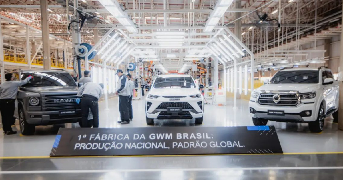 GWM evalúa abrir fábrica de R$ 5 mil millones en Río Grande, RS. El proyecto puede generar 8 mil empleos y depende de mejoras en la BR-392. (Foto: Divulgación)