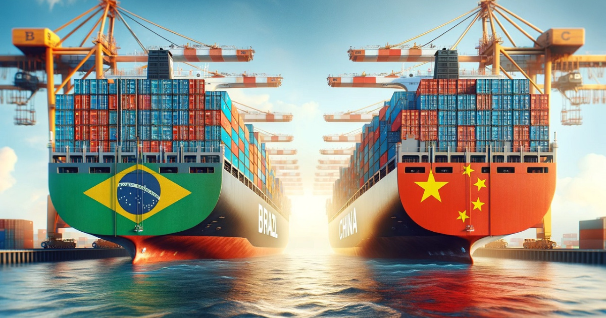 China supera EUA e UE no comércio com o Brasil, gera 5,5 milhões de empregos formais e garante superávit bilionário. (Imagem: petrosolgas)