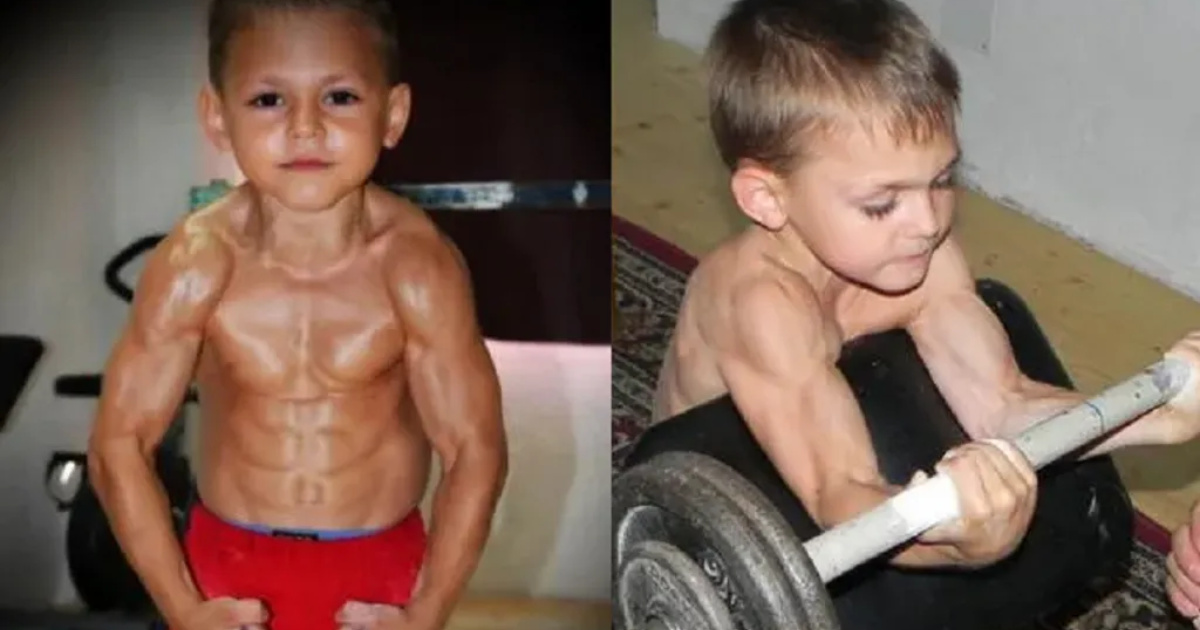 Giuliano Stroe, el ex-niño más fuerte del mundo, cambió los récords infantiles por el boxeo y hoy muestra su rutina deportiva en el ring. (Imagen: telecinco)