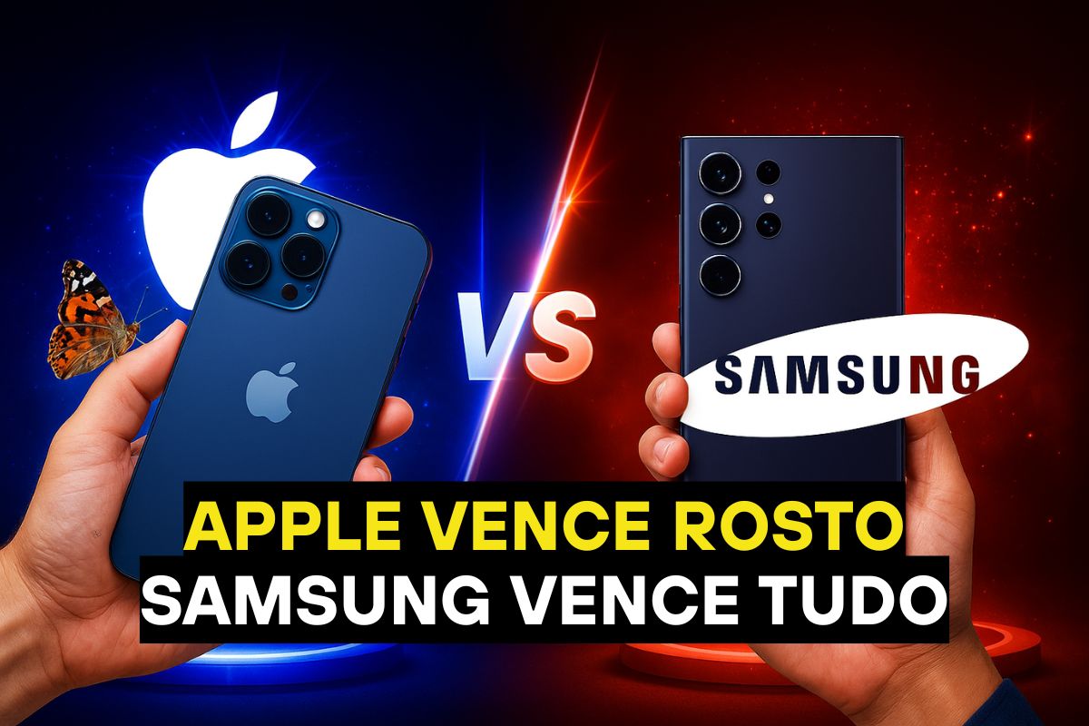 iPhone 17 Pro Max vs Galaxy S25 Ultra: testes práticos revelam vitória da Apple na câmera frontal e brilho, enquanto Samsung domina zoom e tela ao sol.