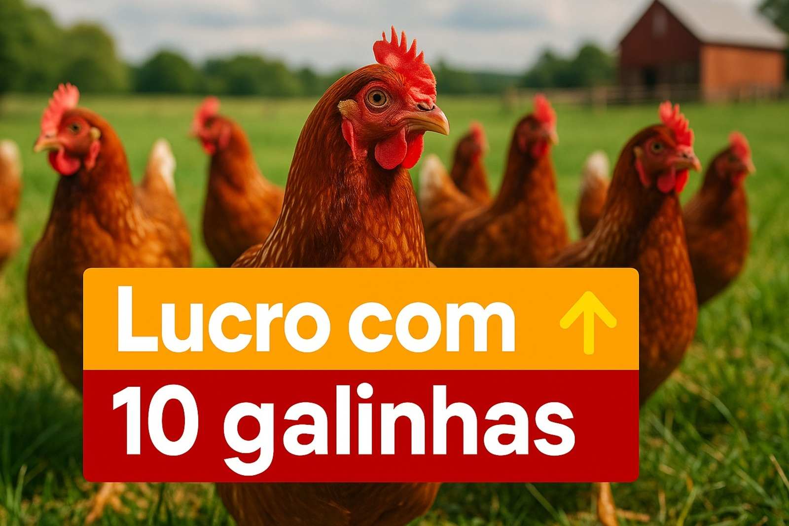 lucro com 10 galinhas: Projeto do canal Agrônomo Fábricio Andrade mostra que investir R$ 345 em 10 galinhas poedeiras pode gerar lucro