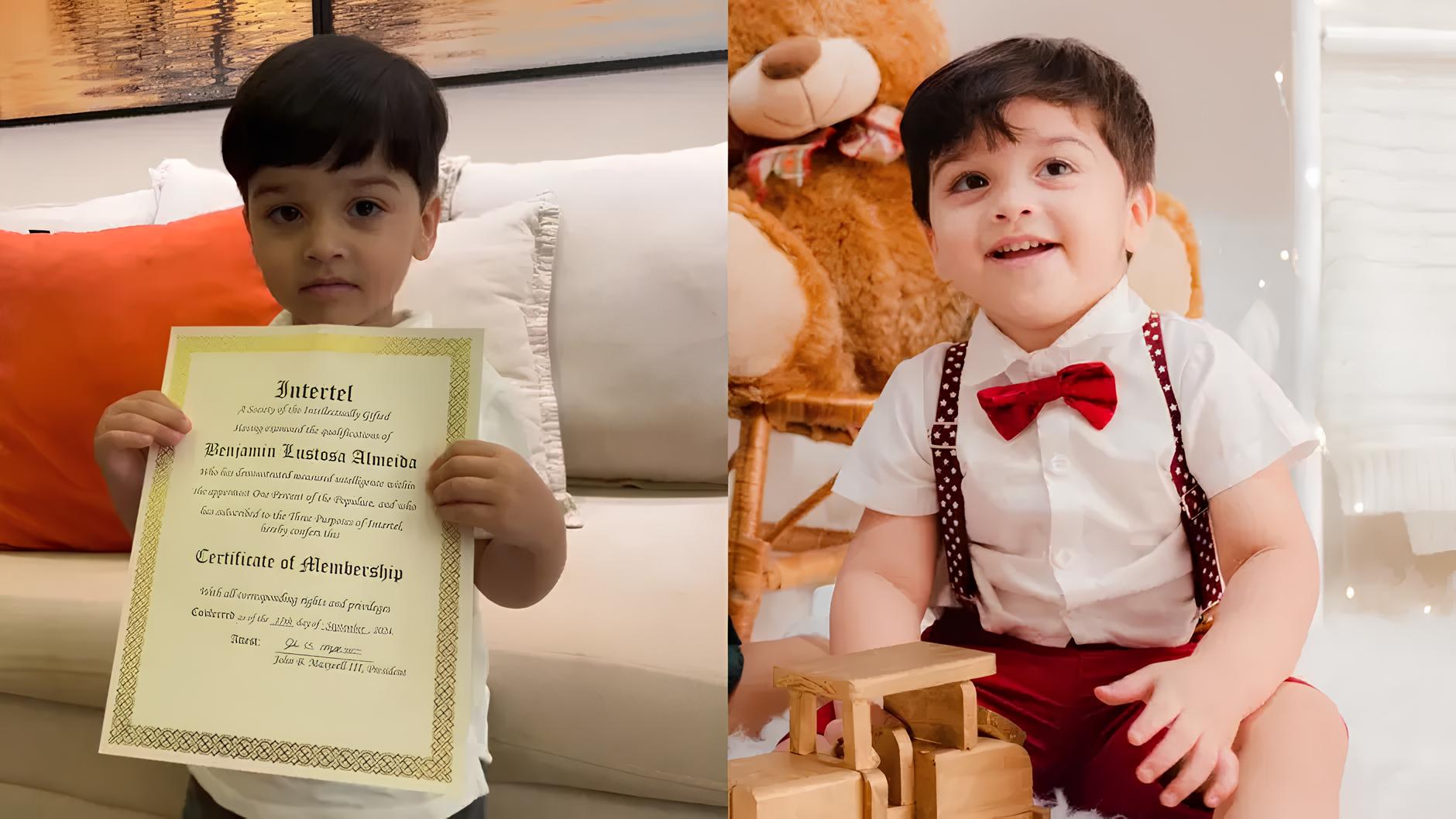 Brasileiro de 2 anos desafia a lógica da inteligência: com QI 132, torna-se o mais jovem do país a entrar na Mensa International e surpreende especialistas em todo o mundo