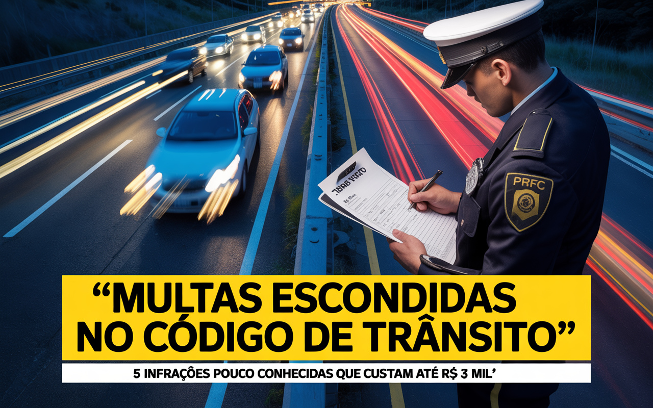 Multas 'escondidas' no Código de Trânsito: 5 infrações pouco conhecidas que podem custar até R$ 3 mil e suspender sua CNH sem você perceber