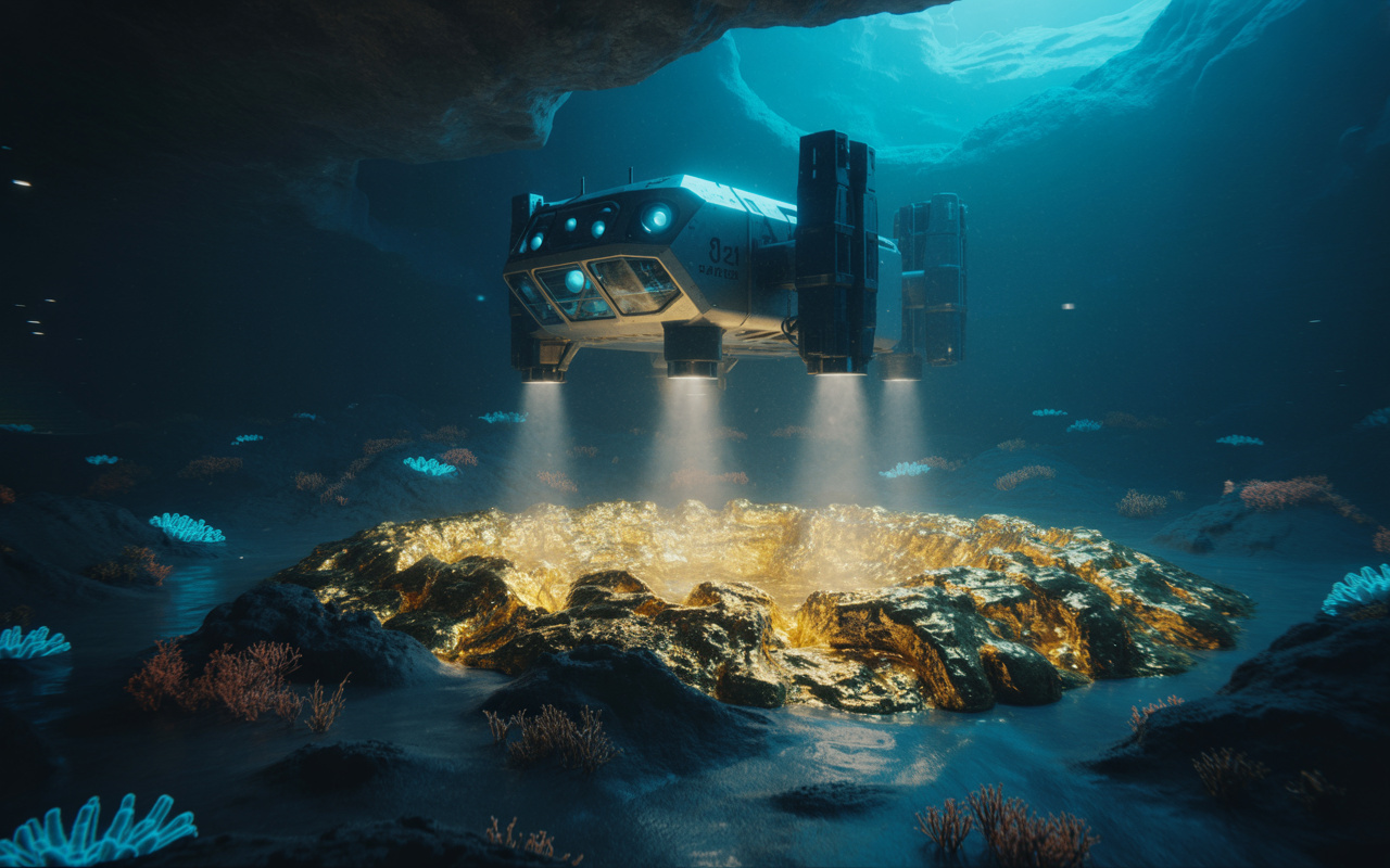 Empresa investe bilhões e passa 25 anos tentando explorar ouro no fundo do mar, mas tecnologia falha, projeto naufraga e vira um dos maiores fiascos da mineração global