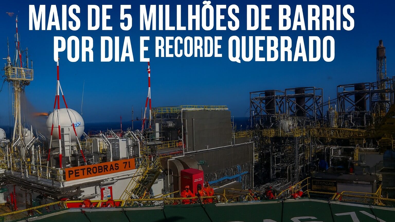 Petróleo, petróleo e gás, recorde, Barris