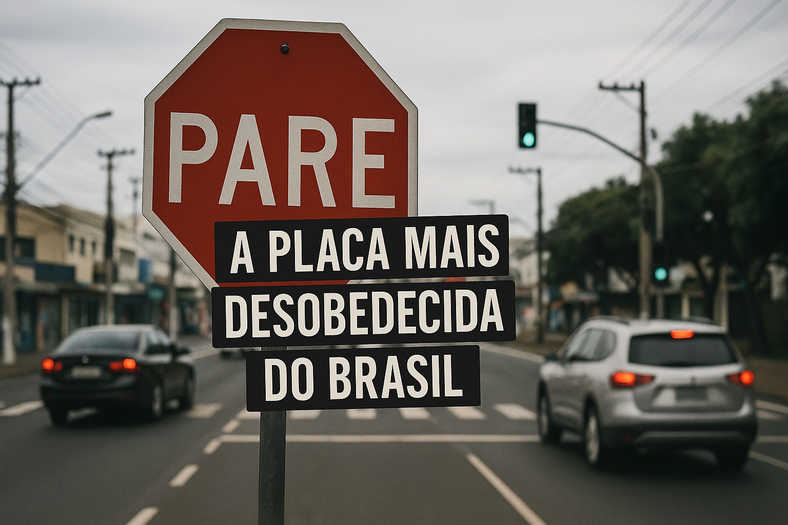Placa de trânsito mais desobedecida do Brasil