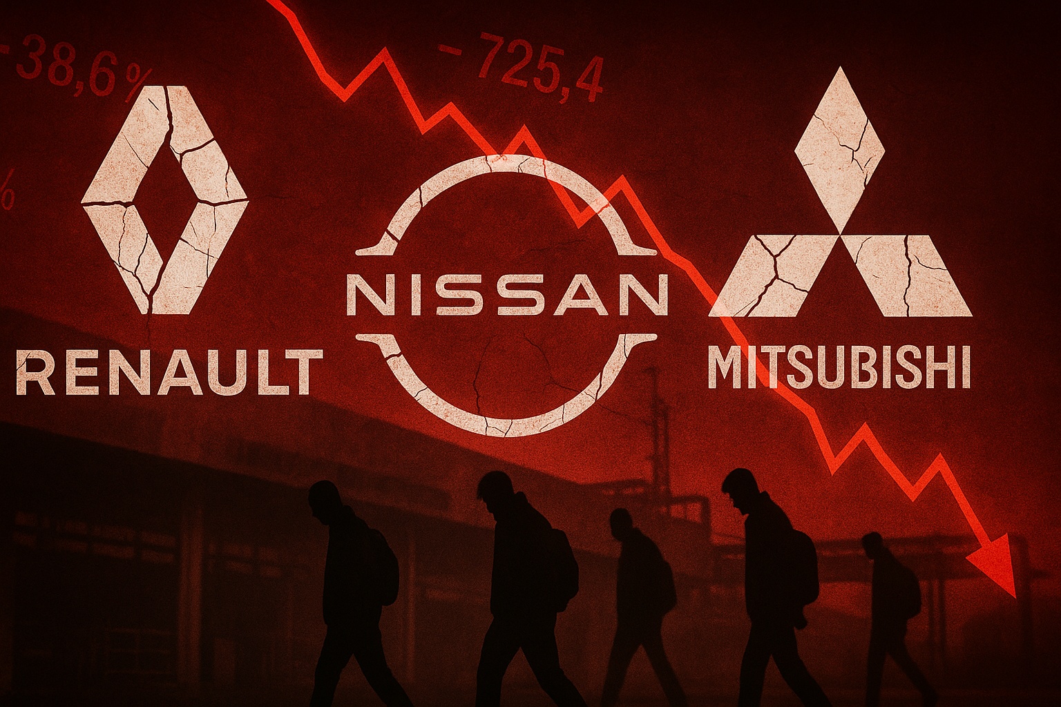 Aliança Renault-Nissan-Mitsubishi enfrenta crise: prejuízos bilionários, cortes de empregos e reestruturação de acordos para tentar sobreviver no mercado global