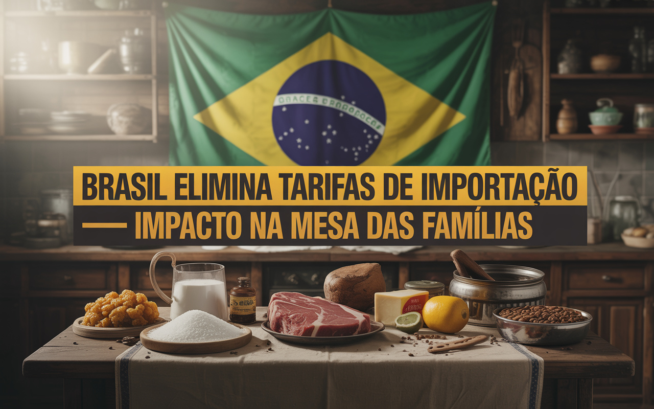 Em março de 2025, governo zerou tarifas de importação sobre carne, açúcar, milho e café para segurar inflação; impacto ainda repercute no bolso do consumidor