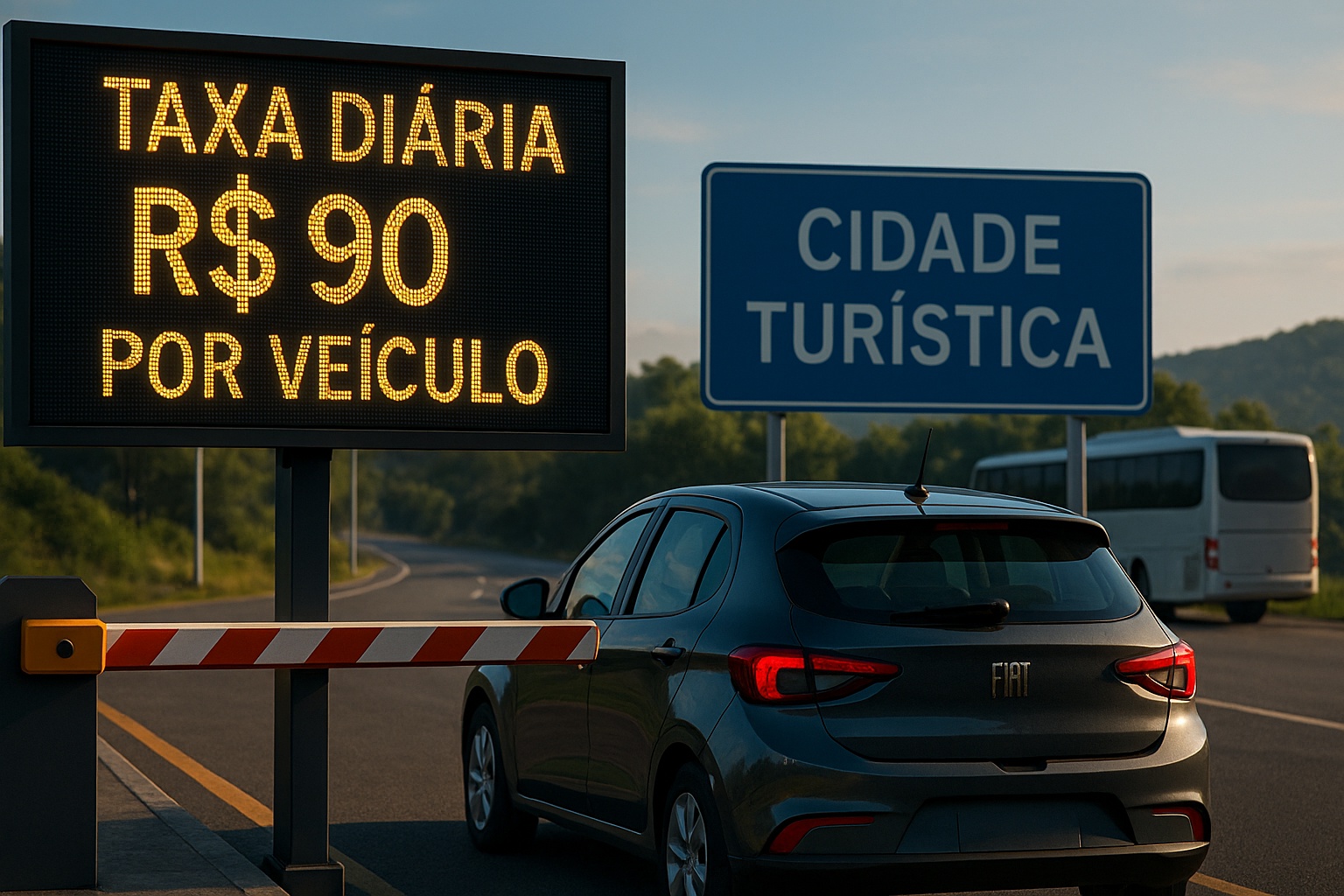 Cidade turística brasileira já cobra taxa diária de até R$ 90 por veículo, com isenção apenas para quem permanecer menos de 4 horas, mas poucos sabem